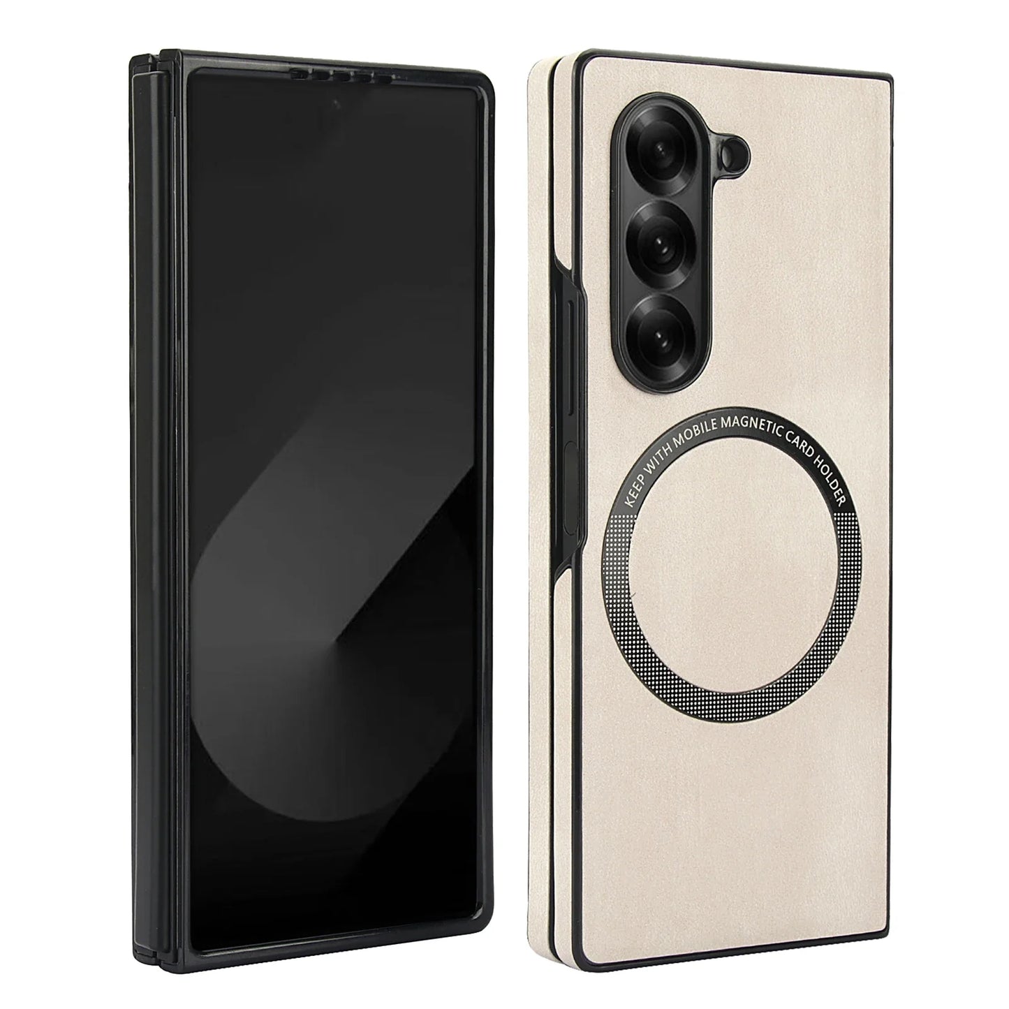 Luxury Samsung Galaxy Z Fold 7 Cases with Card Holder & Kickstand – Premium Protection by Kayzify