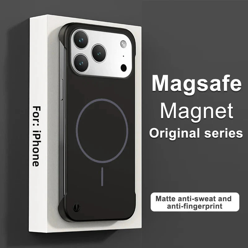Frameless Magnetic Case For iPhone 17/ 16 /15 /14 – Luxury Phone Cases by Kayzify