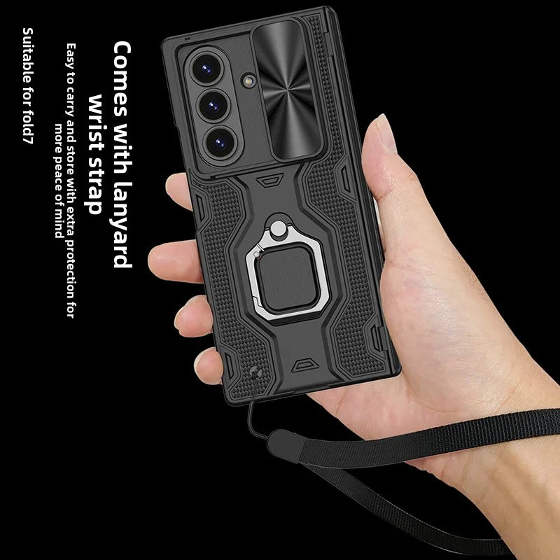 Luxury Samsung Galaxy Z Fold 7 Cases with Card Holder & Kickstand – Premium Protection by Kayzify