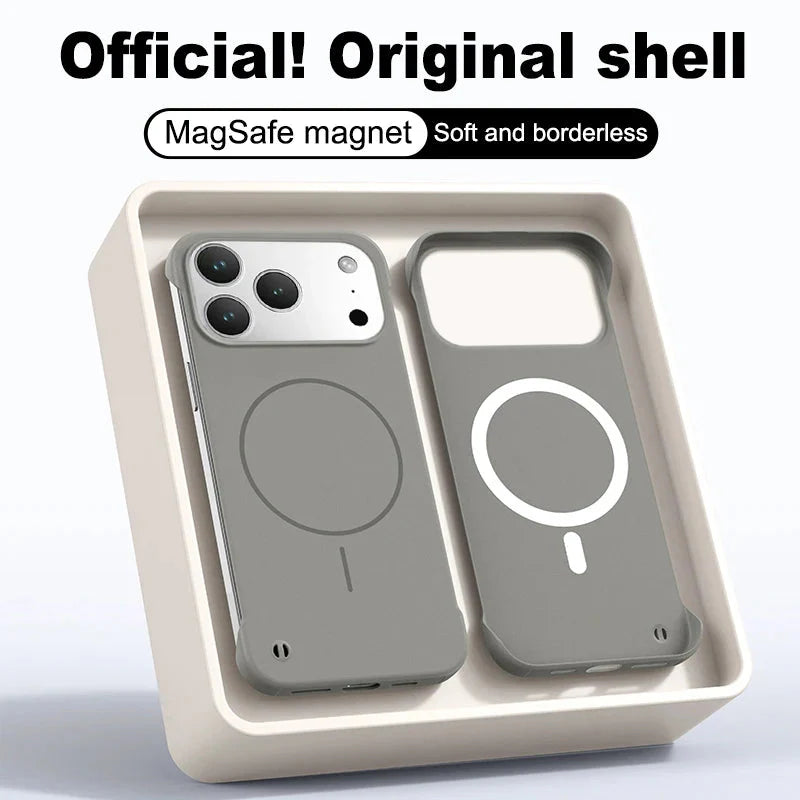 Frameless Magnetic Case For iPhone 17/ 16 /15 /14 – Luxury Phone Cases by Kayzify