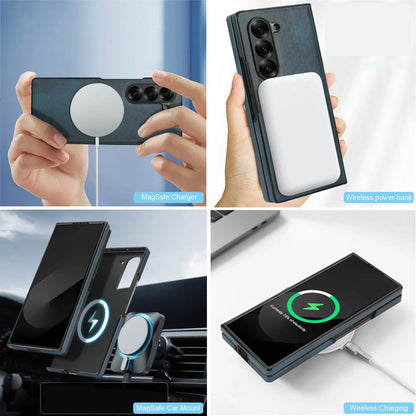 Luxury Samsung Galaxy Z Fold 7 Cases with Card Holder & Kickstand – Premium Protection by Kayzify