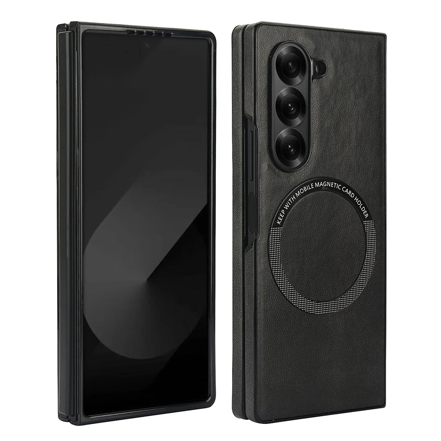 Luxury Samsung Galaxy Z Fold 7 Cases with Card Holder & Kickstand – Premium Protection by Kayzify
