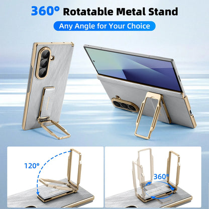 Luxury Samsung Galaxy Z Fold 7 Cases with Card Holder & Kickstand – Premium Protection by Kayzify