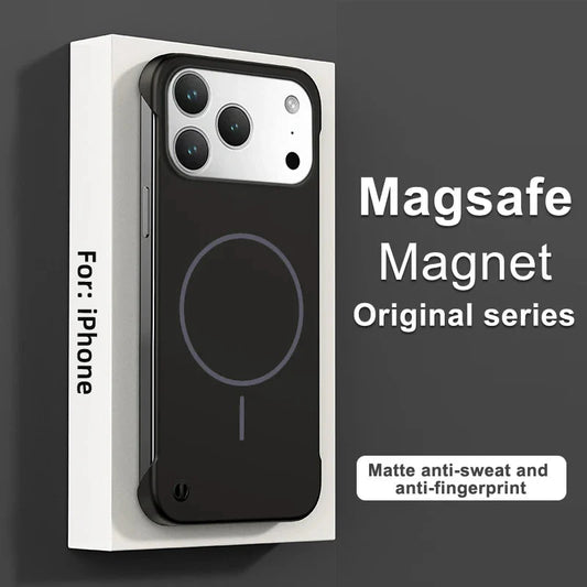 Frameless Magnetic Case For iPhone 17/ 16 /15 /14 – Luxury Phone Cases by Kayzify