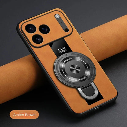 Matte Fiber For Magsafe Case  Magnetic Ring Stand Shockproof Cover For iPhone 17 /16 /15 /14 – Luxury Phone Cases by Kayzify