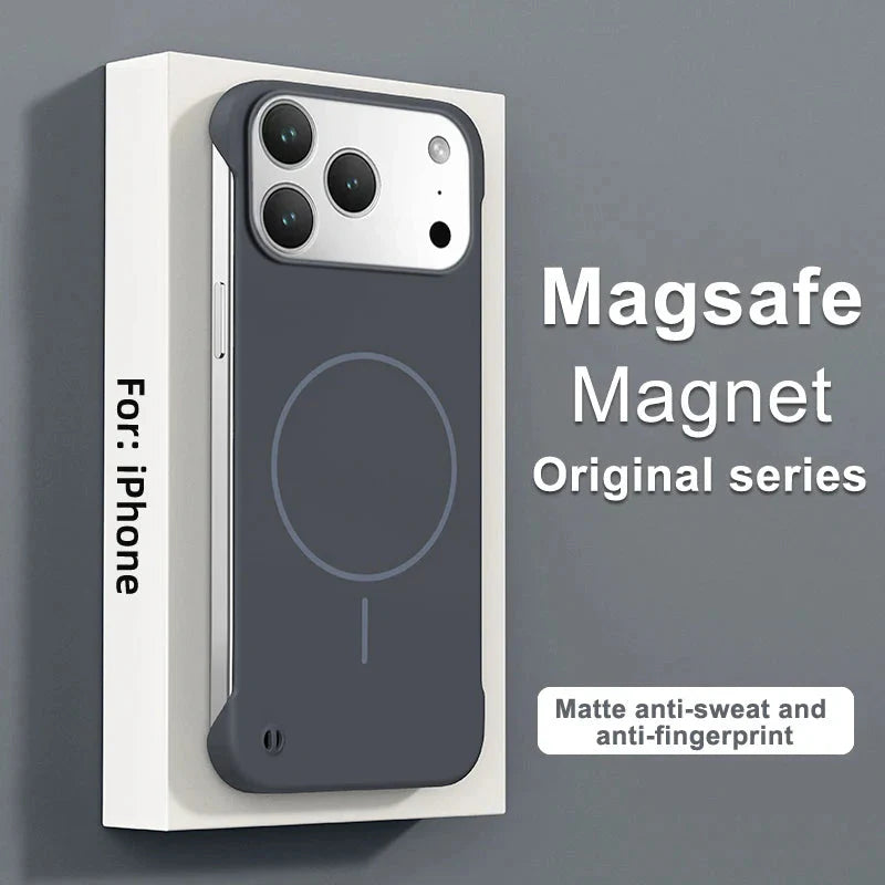 Frameless Magnetic Case For iPhone 17/ 16 /15 /14 – Luxury Phone Cases by Kayzify