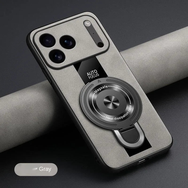 Matte Fiber For Magsafe Case  Magnetic Ring Stand Shockproof Cover For iPhone 17 /16 /15 /14 – Luxury Phone Cases by Kayzify