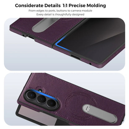 Luxury Samsung Galaxy Z Fold 7 Cases with Card Holder & Kickstand – Premium Protection by Kayzify