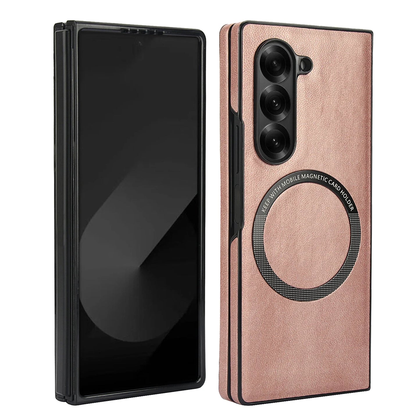 Luxury Samsung Galaxy Z Fold 7 Cases with Card Holder & Kickstand – Premium Protection by Kayzify