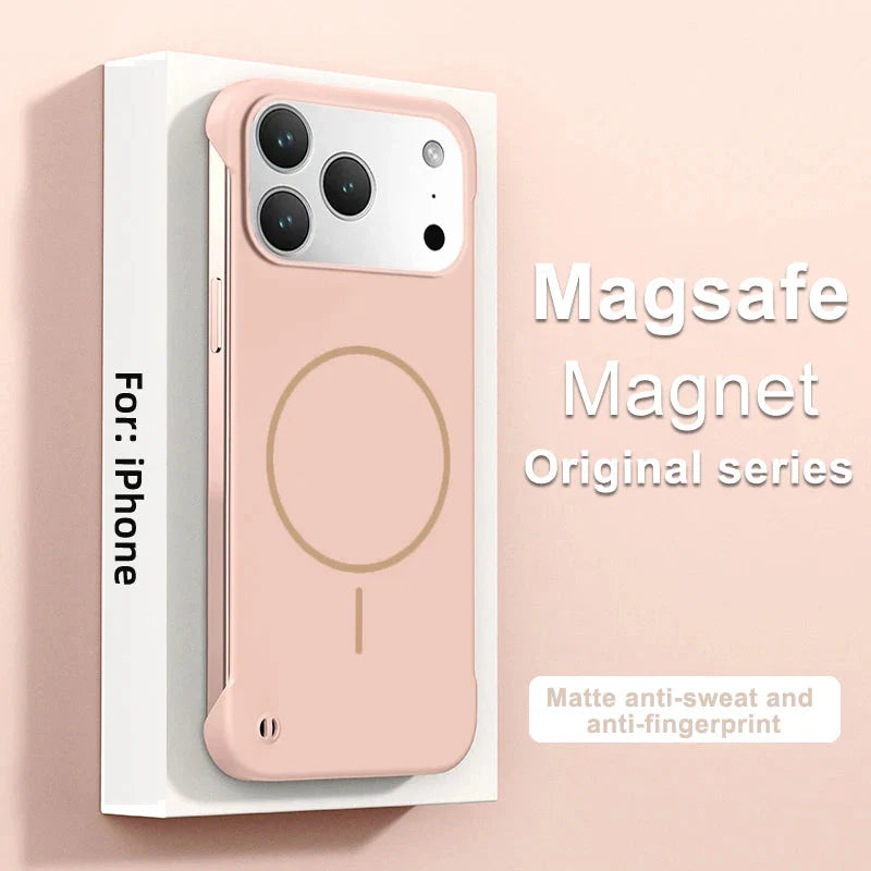 Frameless Magnetic Case For iPhone 17/ 16 /15 /14 – Luxury Phone Cases by Kayzify