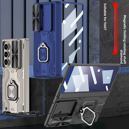 Luxury Samsung Galaxy Z Fold 7 Cases with Card Holder & Kickstand – Premium Protection by Kayzify