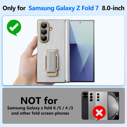 Luxury Samsung Galaxy Z Fold 7 Cases with Card Holder & Kickstand – Premium Protection by Kayzify
