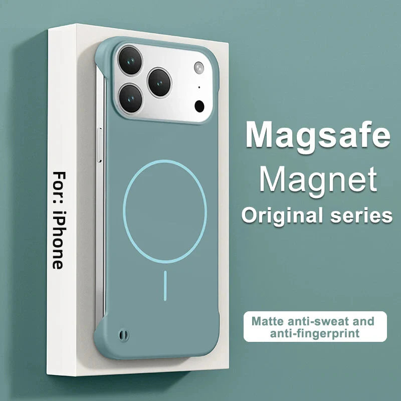 Frameless Magnetic Case For iPhone 17/ 16 /15 /14 – Luxury Phone Cases by Kayzify