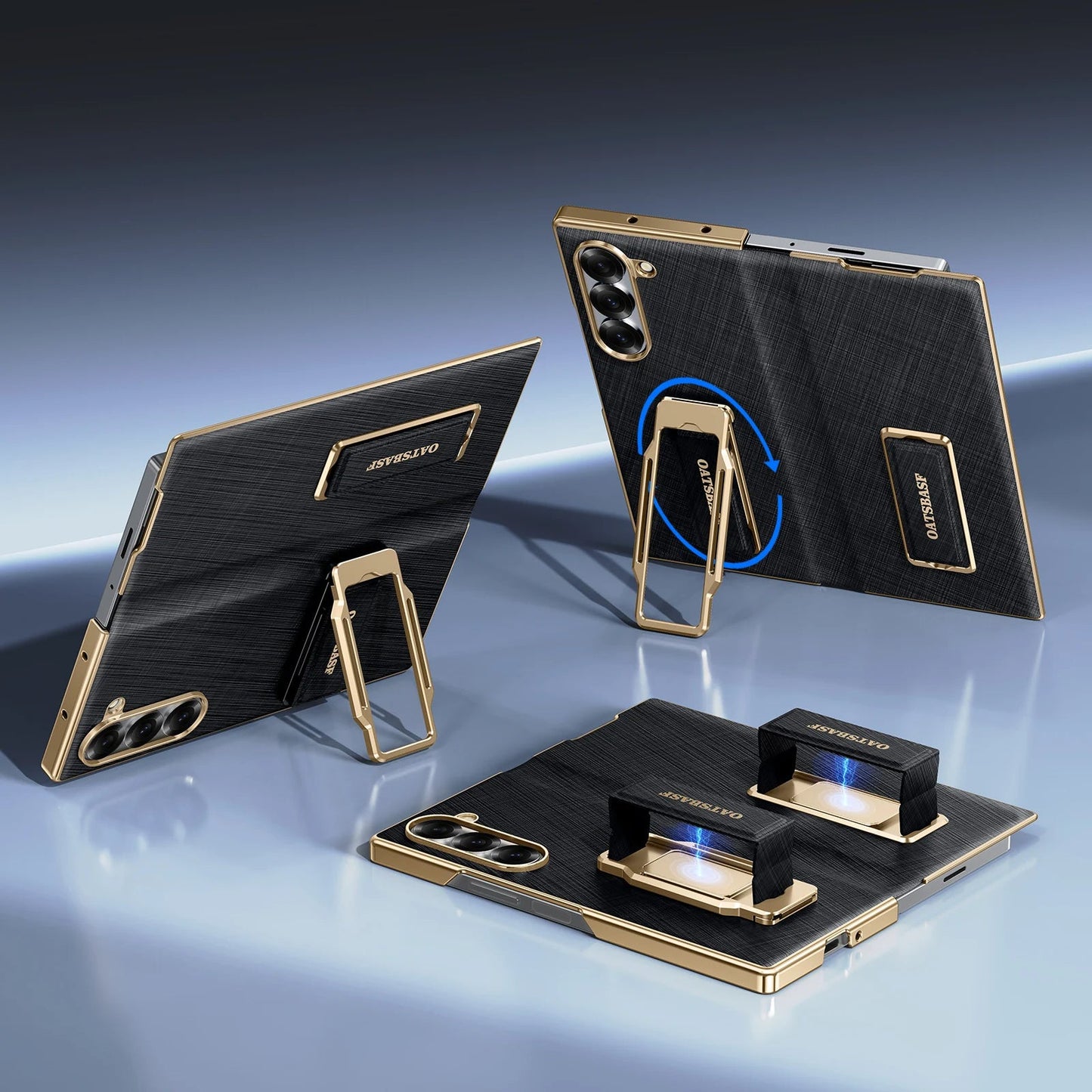 Luxury Samsung Galaxy Z Fold 7 Cases with Card Holder & Kickstand – Premium Protection by Kayzify